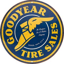 25119 Plakat okrągły 35cm Goodyear Tire