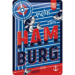 22305 Plakat 20x30 Hamburg - Moin